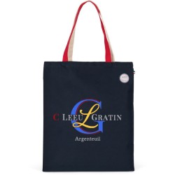 Sac de shopping tricolore imprimé Made in France
