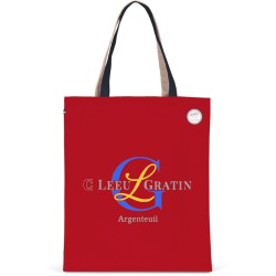 Sac de shopping tricolore imprimé Made in France