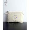 Trousse zippée imprimée Made in France