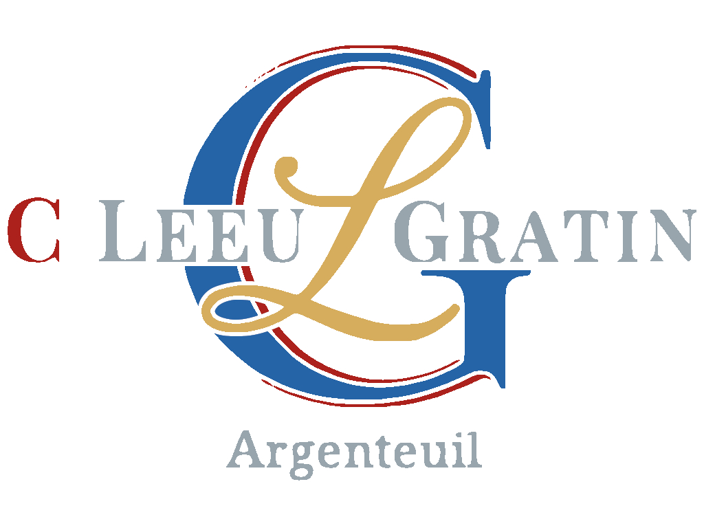 Logo C LEEU GRATIN aux couleur du blason d'Argenteuil